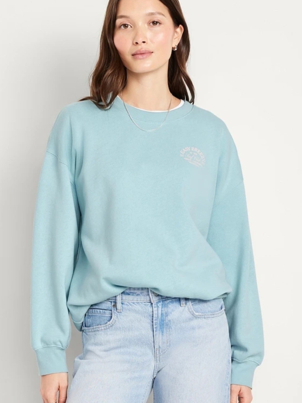 Old Navy Light Blue Crewneck Sweatshirt